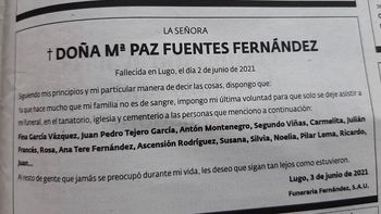 Antes de morir, dejó una carta señalando quiénes podían asistir a su funeral: al resto, les dejó un fuerte mensaje