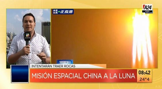 China envió una misión robótica a la Luna para traer rocas
