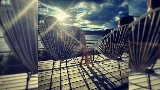 Jorge Rial y Romina Pereiro recibirán el 2021 en Villa La Angostura: Las fotos de su escapada romántica