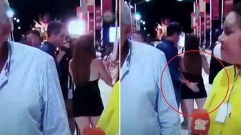 El intendente de Concordia publicó un video con su versión sobre el toqueteo en la cola a una periodista