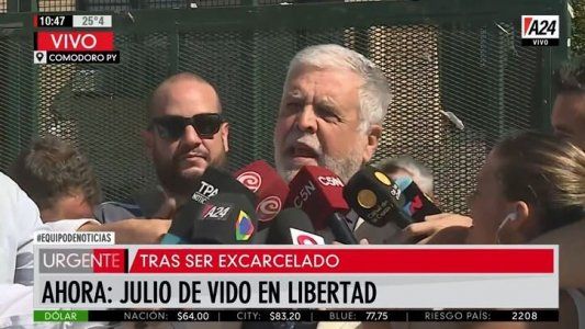 De Vido, en Comodoro Py, tras ser excarcelado: Todo fue orquestado por el lawfare