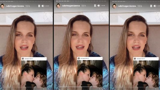 Sabrina Garciarena enfrentó las críticas por el beso a su hijo