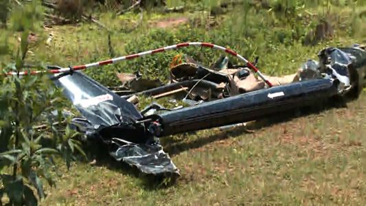 Boda trágica: cayó el helicóptero que llevaba a la novia