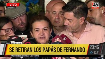 Los padres de Fernando Báez Sosa confían en que habrá justicia en el crimen de su hijo (Foto: Captura). Los padres de Fernando Báez Sosa confían en que habrá justicia en el crimen de su hijo (Foto: Captura).