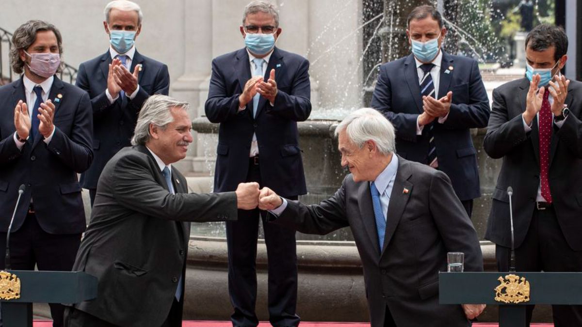 Alberto Fernández y Sebastián Piñera