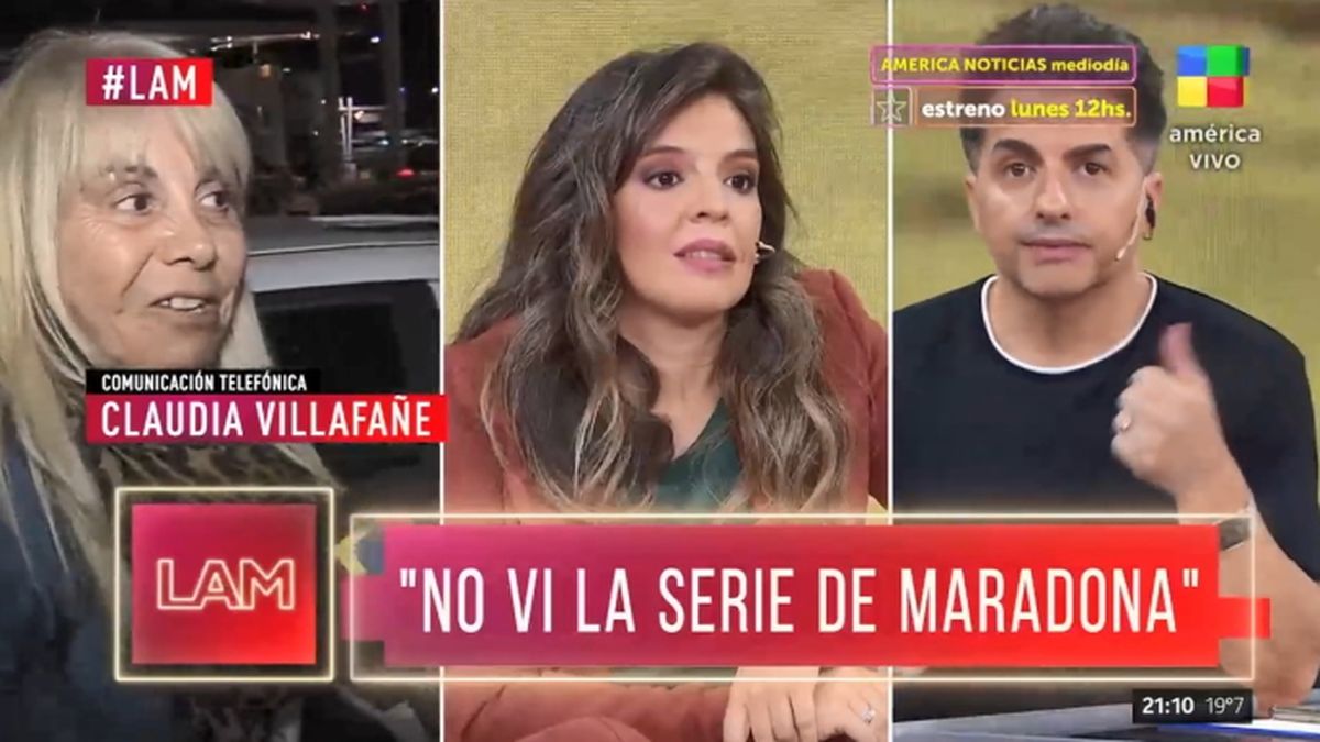Claudia Villafañe aseguró en LAM (América TV) que si contase la verdadera historia de Diego Maradona, muchas personas saldrían lastimadas.
