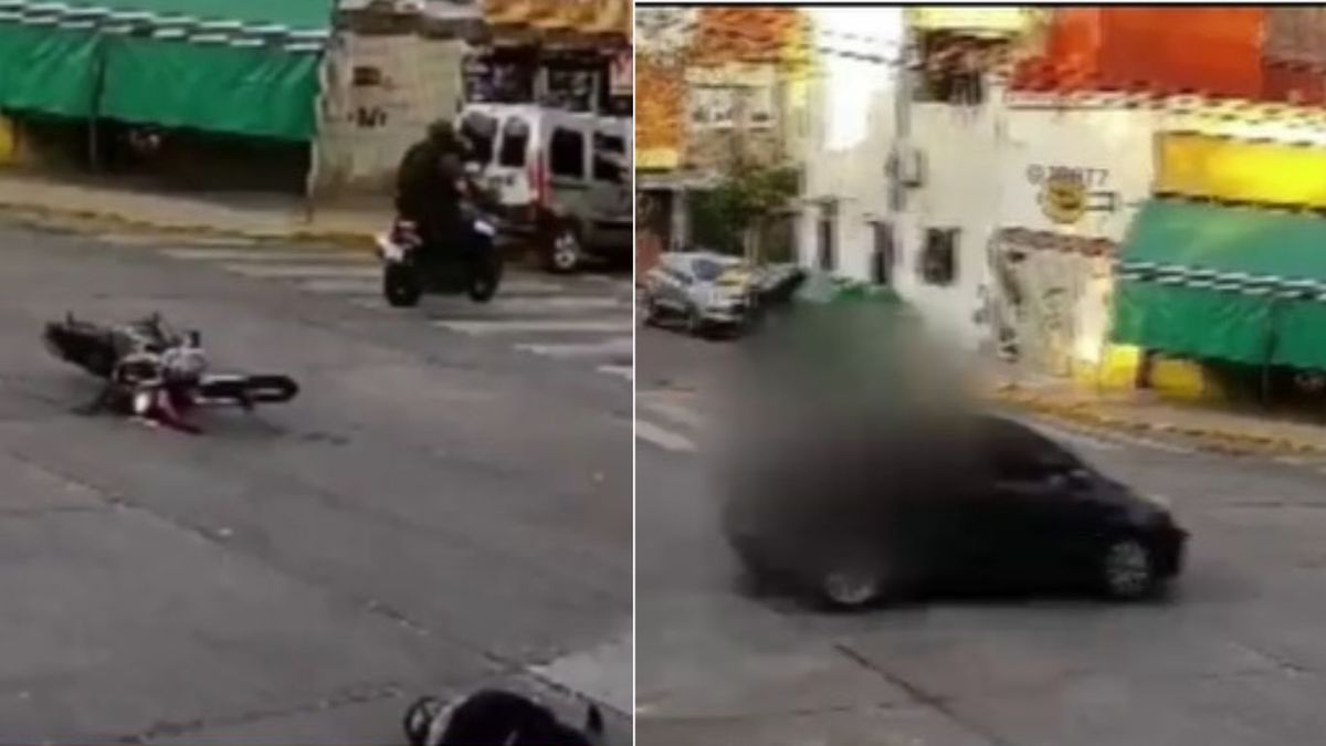 Persecución y choque en Villa Lugano. (Foto: captura de video)