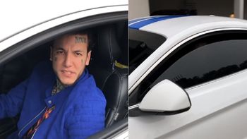 Alexander Caniggia desafió otra vez la cuarentena: mostró su lujoso auto en la calle