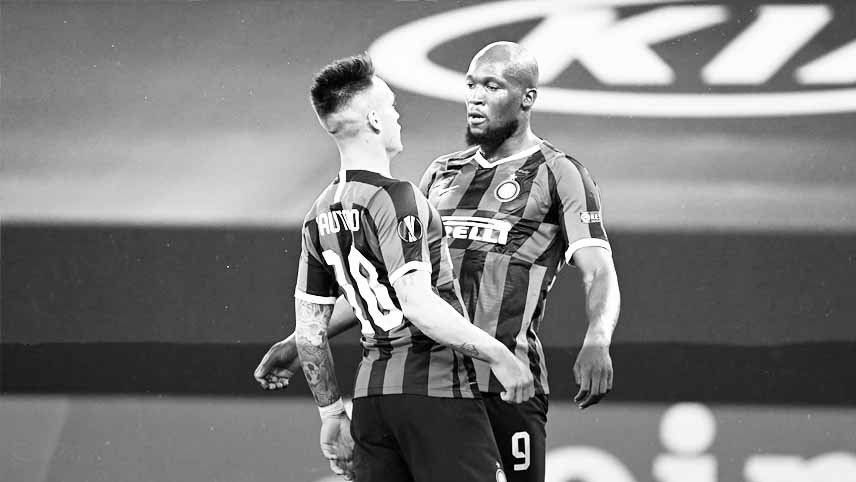 Inamovible: Lukaku se llevó puesto a su marcador y guió a Inter a la clasificación en la Europa League