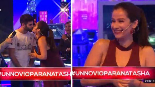 Panelista de Intratables dio un piquito a un pretendiente al aire