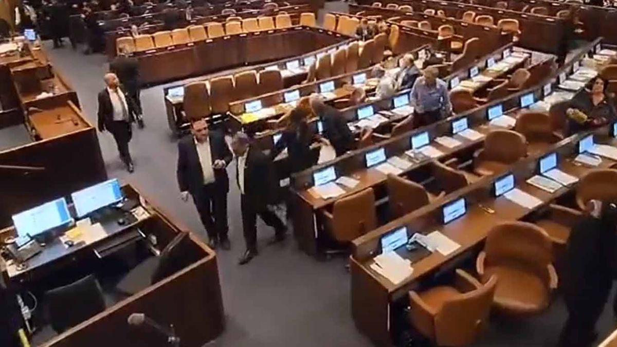 Una sesión del Parlamento israelí