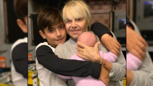 La foto más tierna de Claudia Villafañe con Benjamín y Roma