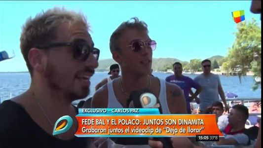 Adelanto del videoclip que grabaron el Polaco y Federico Bal