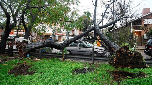 Las imágenes del temporal que golpeó a Buenos Aires