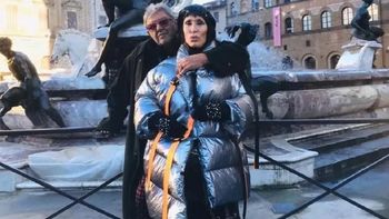 La unión simbólica de Moria Casán y su novio en Italia