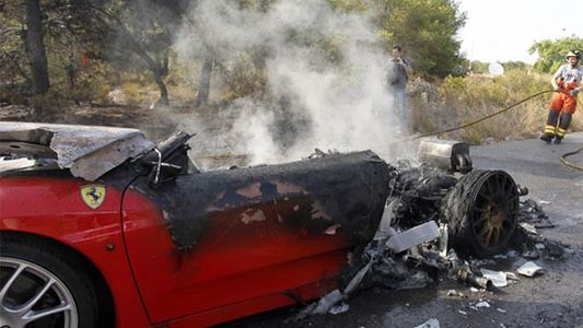 Ever Banega se salvó de milagro del incendio de su auto