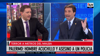 El pase en A24: Feinmann y Viale discutieron el caso del policía asesinado y la polémica por las pistolas taser