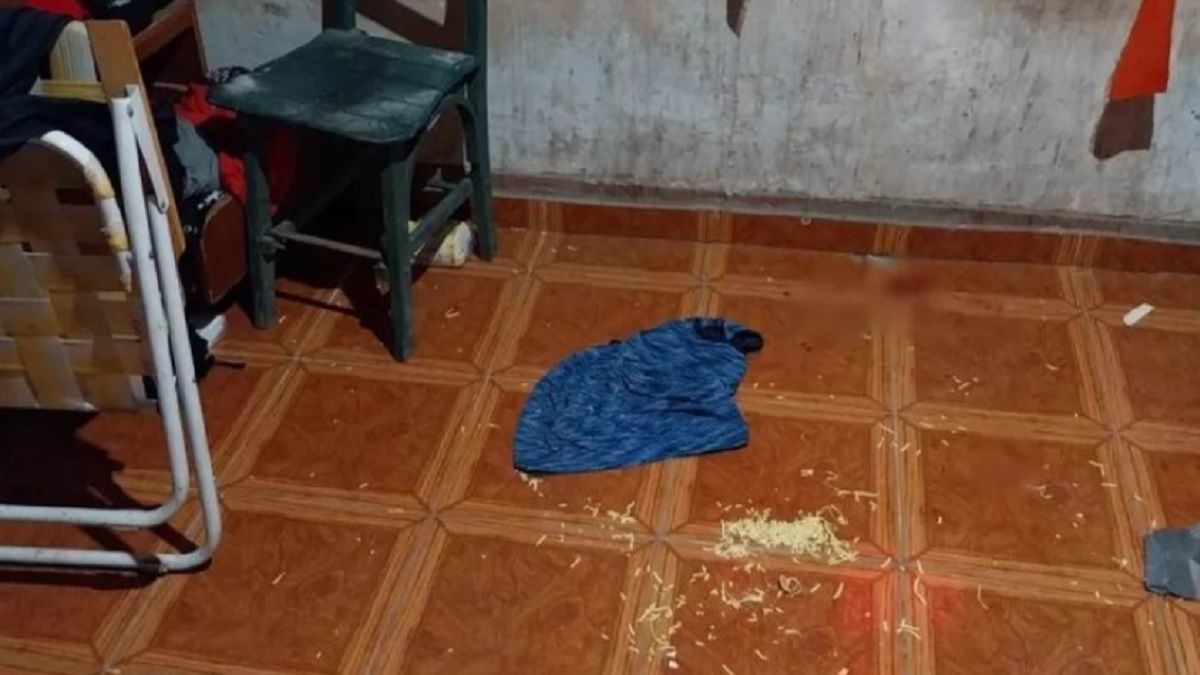 Una de las imágenes de la escena fatal. Foto: gentileza Diario La Voz de Chaco.