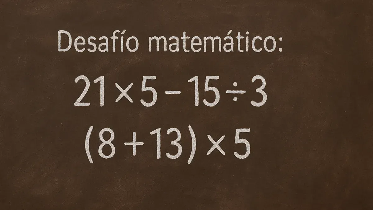 Imagen de pizarra para Desafío Matemático: la clave está en una prioridad escondida