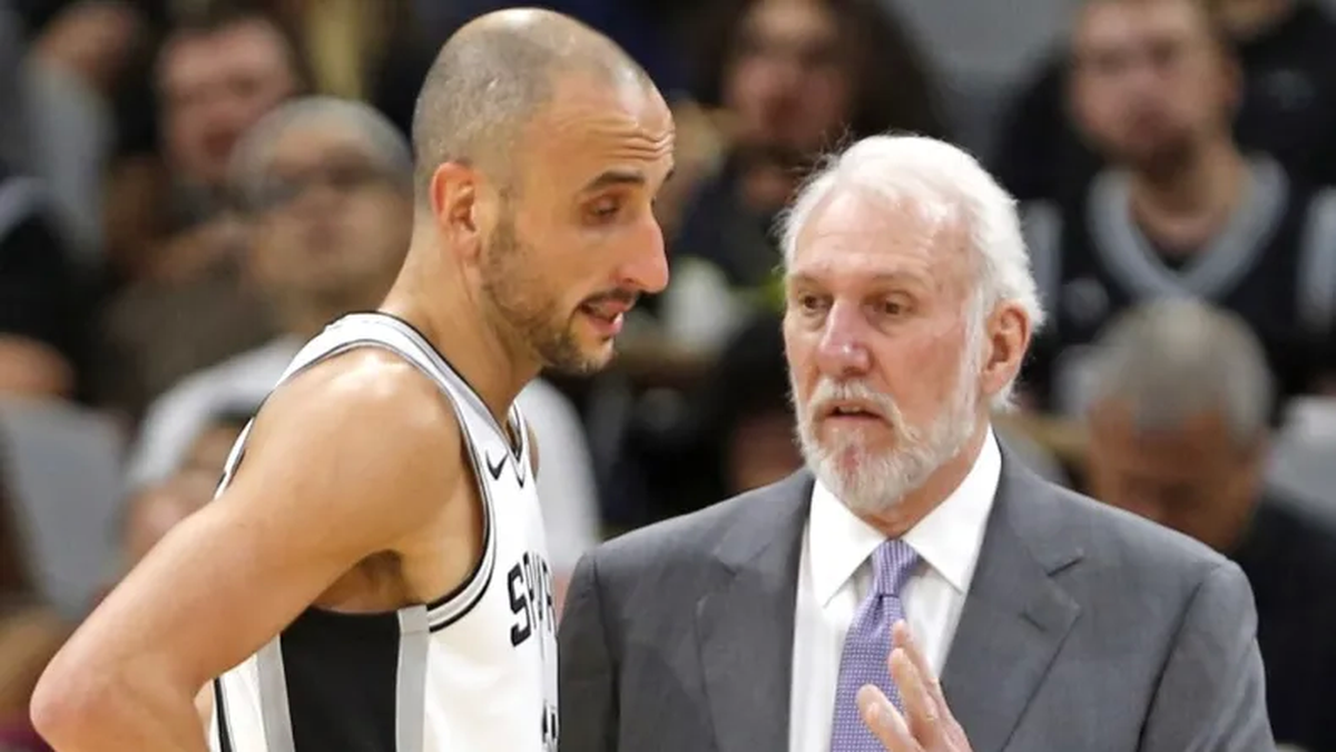 La técnica que aprendió Manu Ginóbili junto a Greg Popovich y que se puede aplicar en las empresas. (Foto NBA)