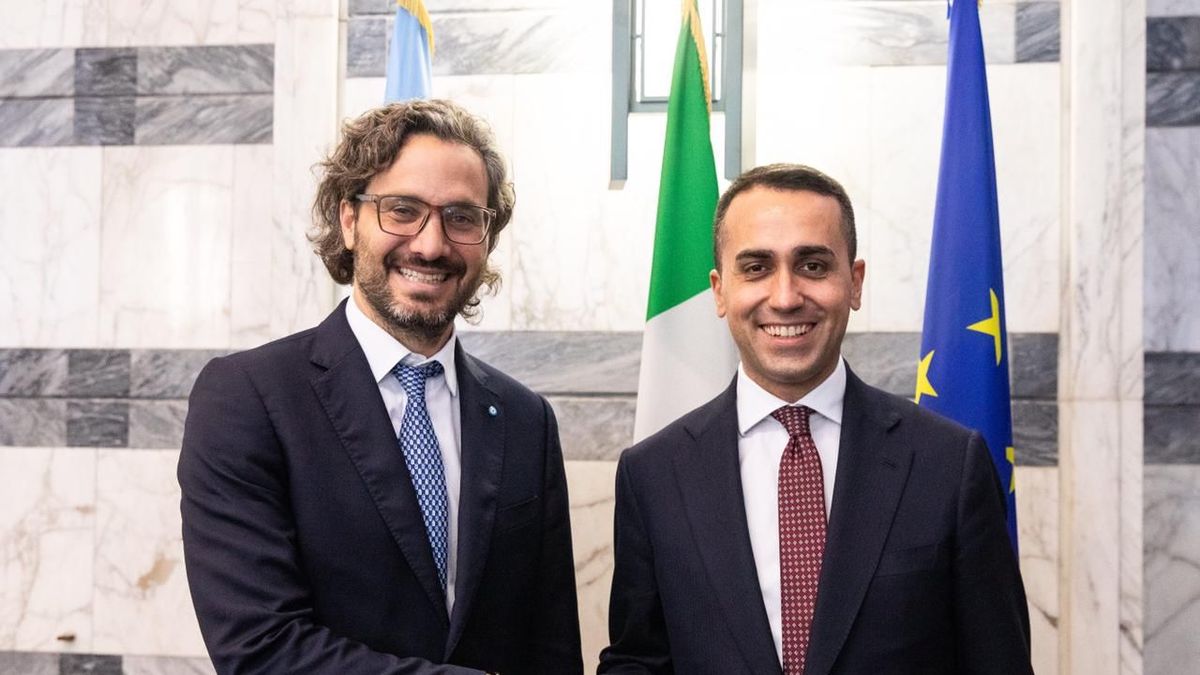 Santiago Cafiero se reunió con el canciller de Italia. (Cancillería)