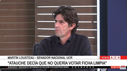 Martín Lousteau en A24: la dura acusación contra el Gobierno por la caída de Ficha Limpia