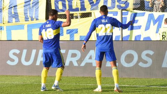 En medio del pedido de detención, Villa hizo el gol en Boca-Ferro y celebró bailando