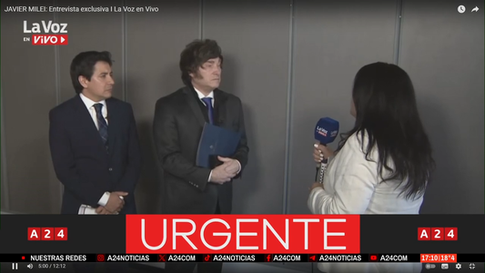 Milei anticipó que se encuentra trabajando muy fuertemente para obtener un préstamo del Tesoro de Estados Unidos