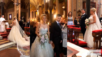 Virginia Gallardo y Martín Rojas se casaron por iglesia: ¡Mirá el look que eligió la novia!