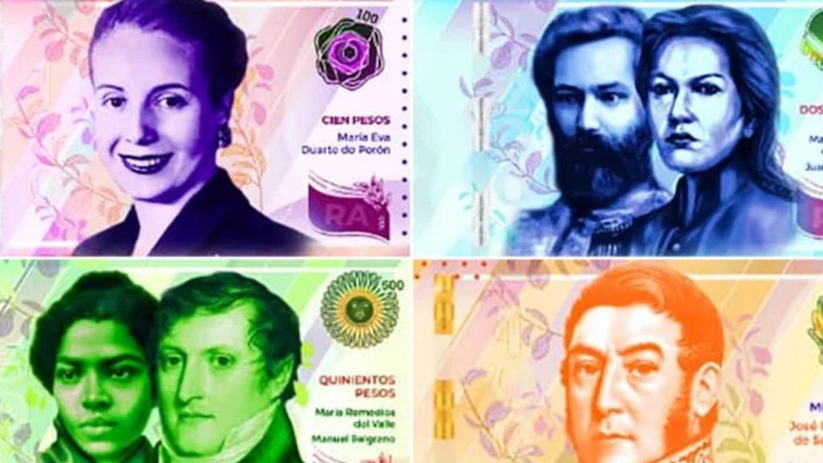 Los próceres estarán nuevamente al frente de los billetes de la República Argentina (Foto: Presidencia de la Nación).