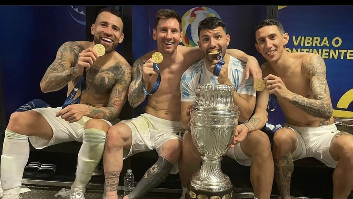 Los 4 históricos con la Copa América. Otamendi