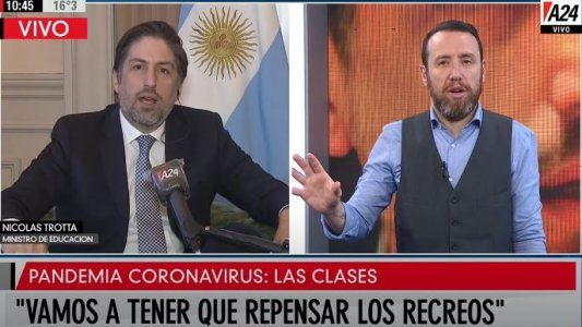 Trotta adelantó que los alumnos pasarán de grado y pidió no poner el foco en la calificación, sino en el proceso