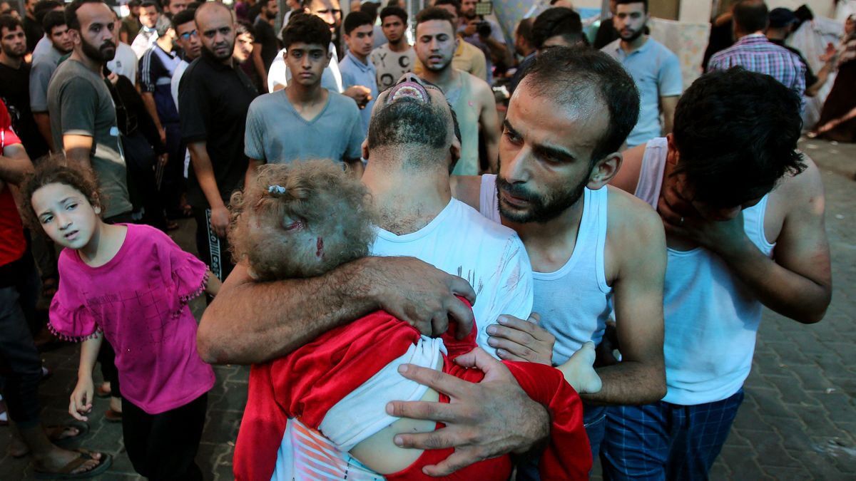 Aumentan a casi 9.500 los muertos por la ofensiva militar de Israel en la Franja de Gaza. (Télam)