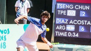 Tenis: Díaz Acosta y un día perfecto