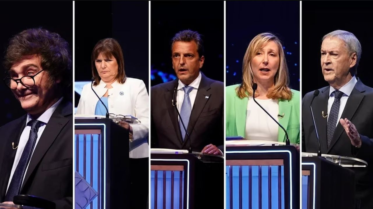 Los candidatos a la presidencia durante el debate presidencial (Foto: archivo)