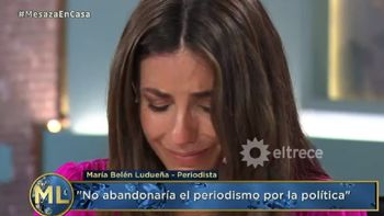 El llanto de María Belén Ludueña en La noche de Mirtha: Estar acá es...