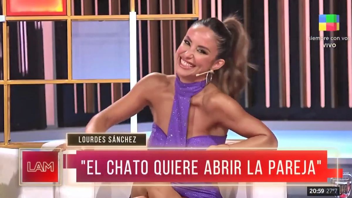 La reacción de Lourdes Sánchez ante el pedido de Chato Prada de abrir la  pareja: Le dije que...