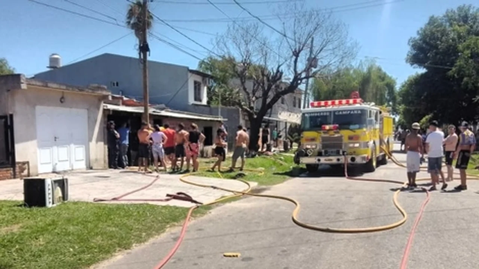 Tragedia en Campana: un incendio en una casa dejó a cuatro hermanos muertos