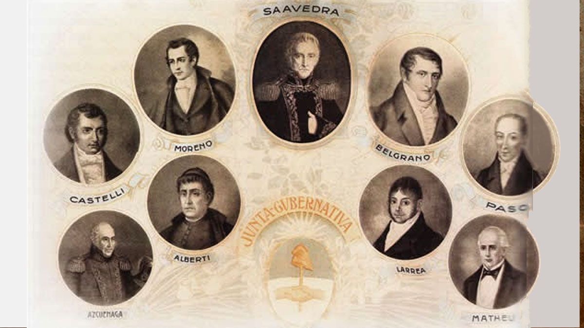 Los integrantes de la Primera Junta estuvieron envueltos en una serie de luchas y desencuentros internos (Foto: gentileza Ciudadano News).
