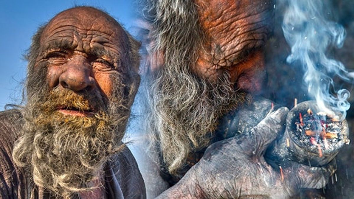 Amou fumaba en una pipa que llenaba no con tabaco sino con desperdicios (Foto: Gentileza BBC)