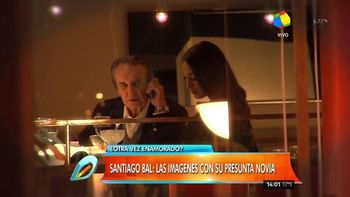 Santiago Bal compartió una cena íntima con una bella y glamorosa morocha