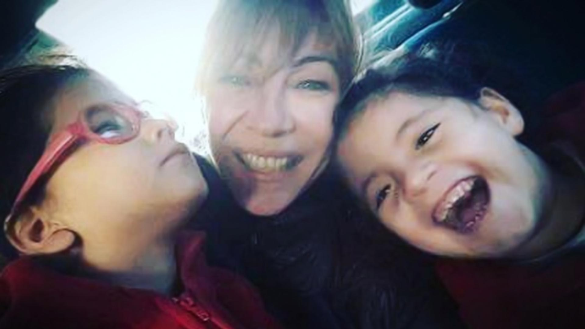 Inés Estévez y sus dos hijas: Cielo y Vida.