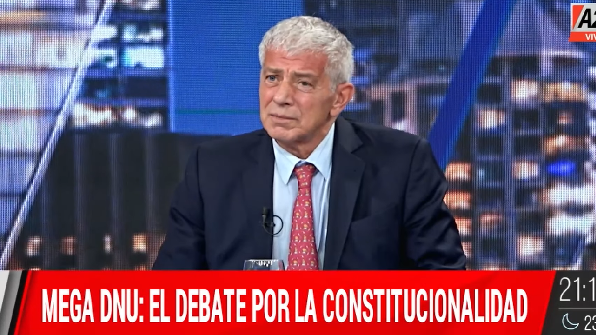 Mariano Cúneo Libarona: El total del decreto es beneficioso para la sociedad. (Foto: captura)
