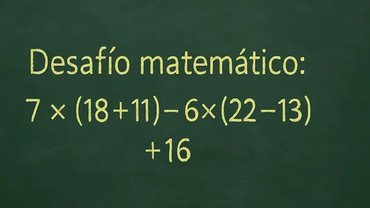 Desafío matemático: ¿en cuánto tiempo podés resolver el ejercicio?