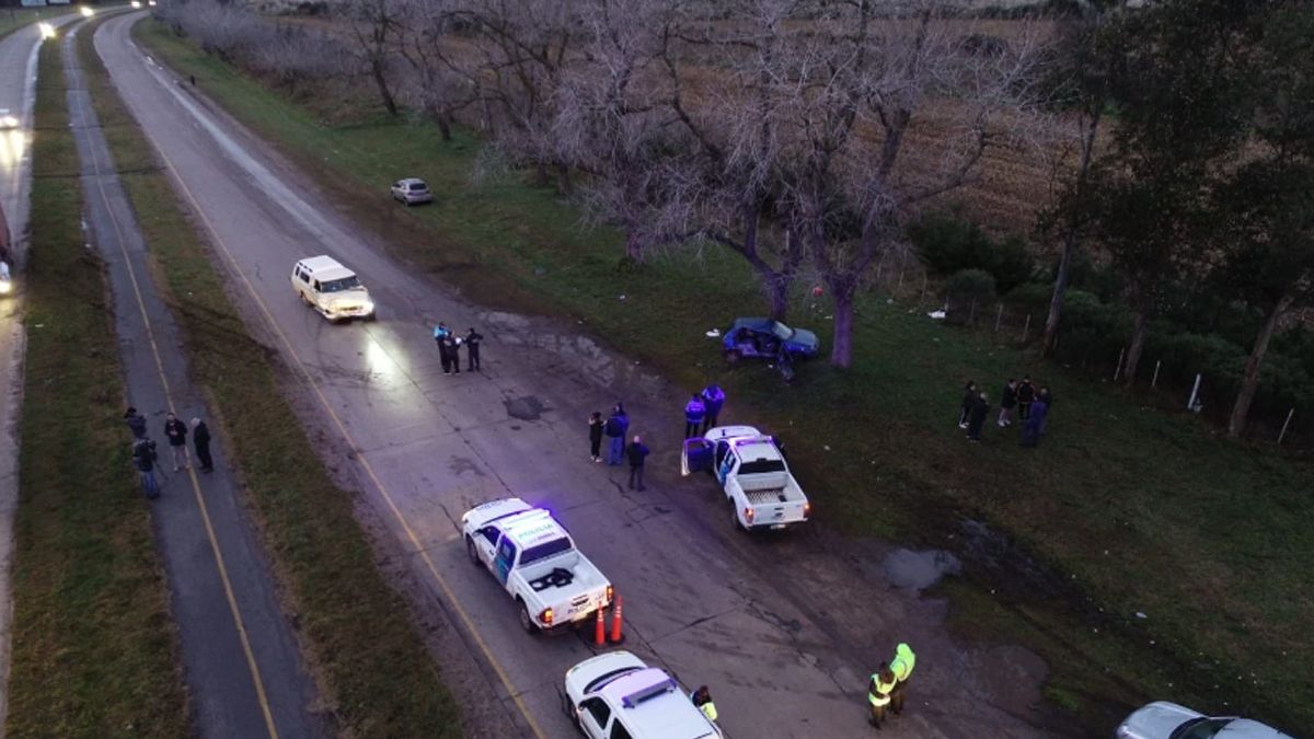 Imagen aérea del siniestro. (Foto: 0223) Imagen aérea del siniestro. (Foto: 0223)