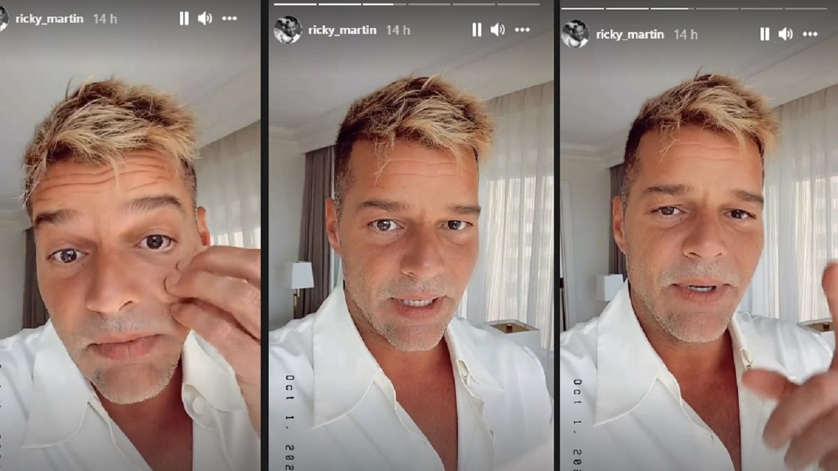 Ricky Martin grabó un video y enfrentó los comentarios de cirugía estética  en su rostro