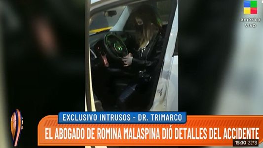 El abogado de Romina Malaspina aclaró cómo fue el accidente y si había consumido alcohol o drogas