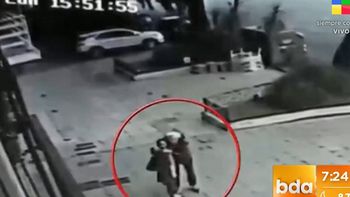 El video del accidente de Guillermo Coppola: se le cayó un tronco en la cabeza