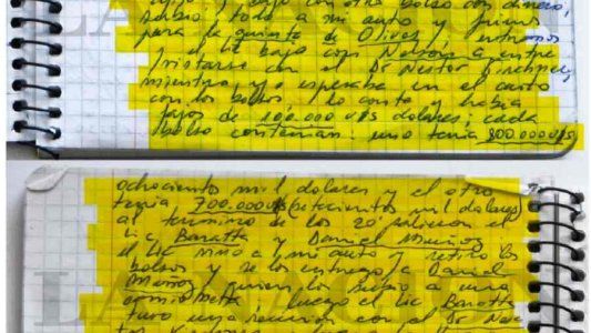 Megaoperativo: los cuadernos que publicó La Nación y que destaparon toda la trama