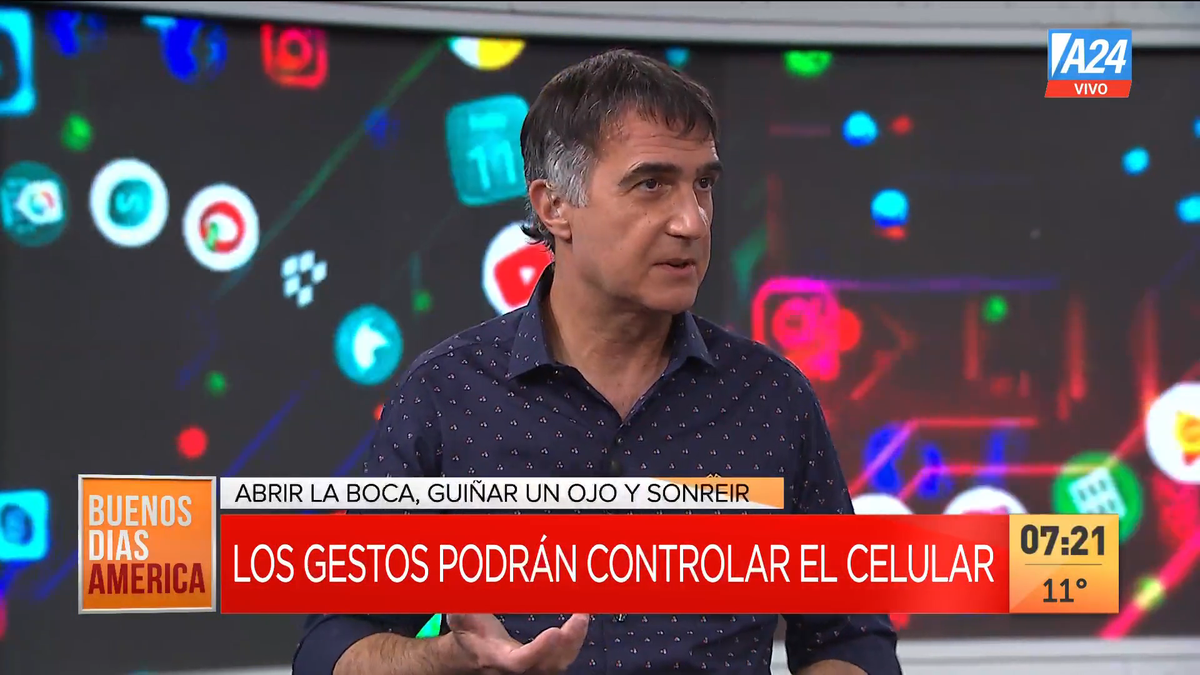 Así será el control gestual de los celulares con Android. (Captura de Tv)